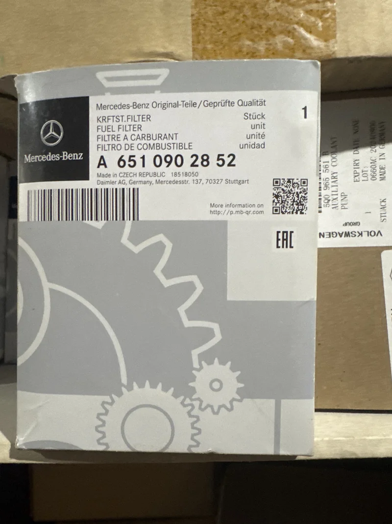 Топливный фильтр c датчиком A6510902852 Mercedes-Benz A6510902852