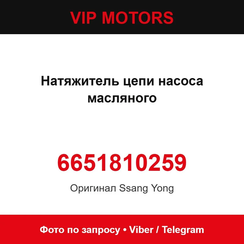 Натяжитель цепи насоса масляного 6651810259 SsangYong 6651810259