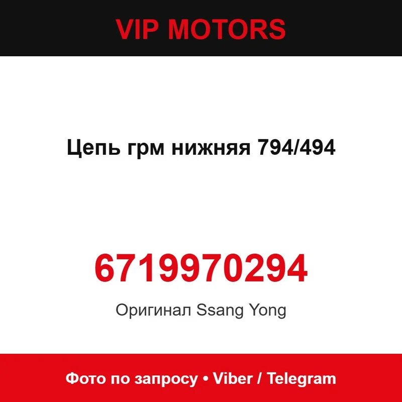 Ланцюг ГРМ нижній 794/494 6719970294  6719970294