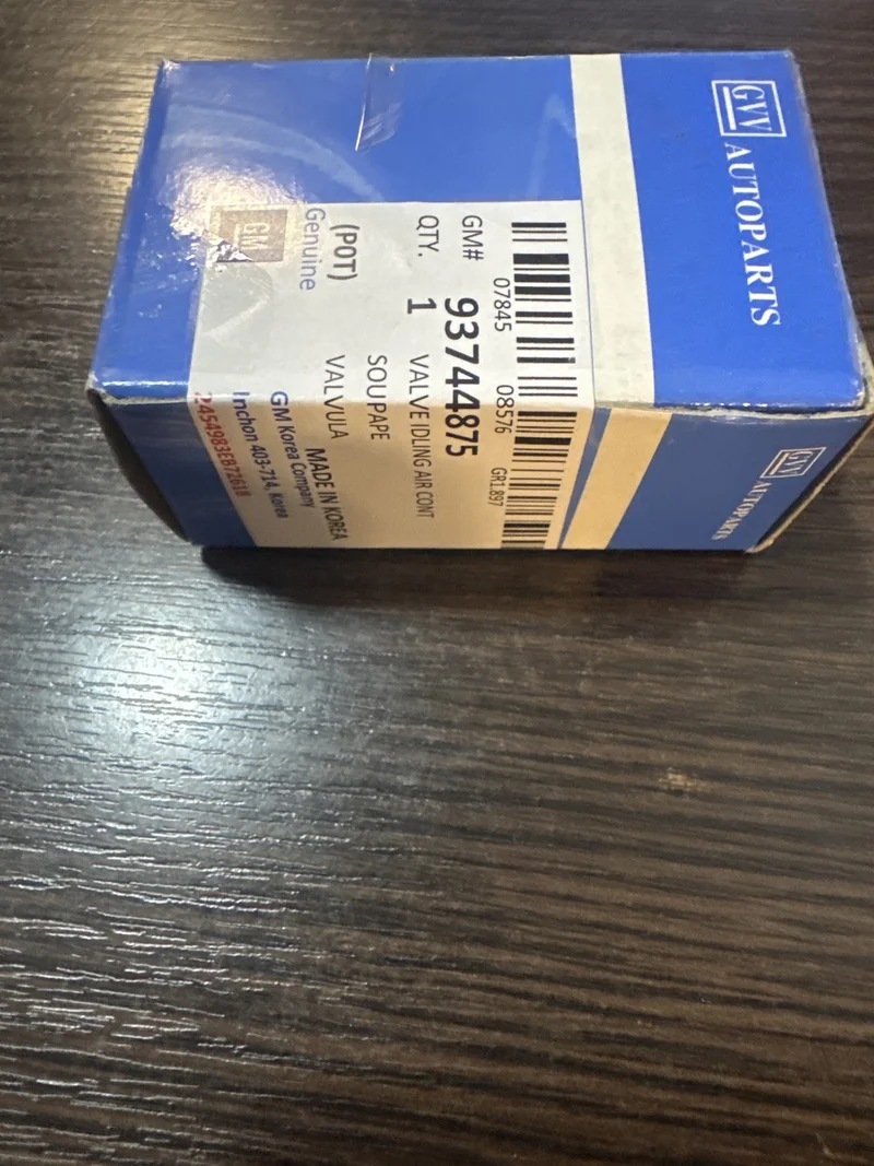 Клапан холостого ходу GM 93744875, новий оригінальний Chevrolet 93744875