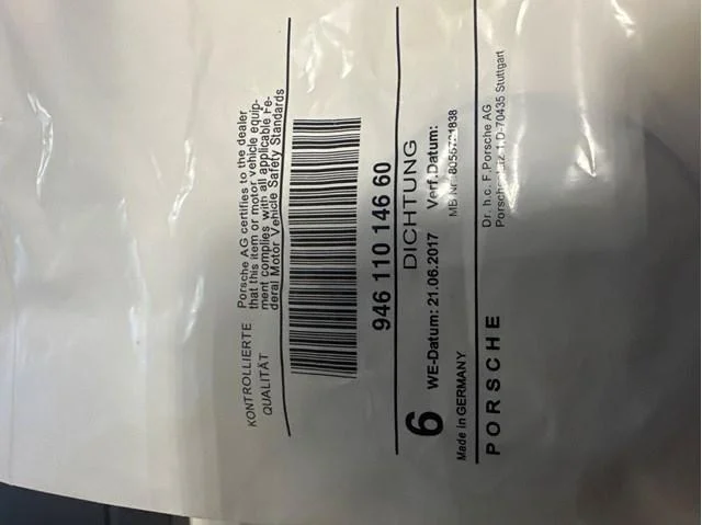 Прокладка впускного колектора porsche 94611014660 Porsche 94611014660